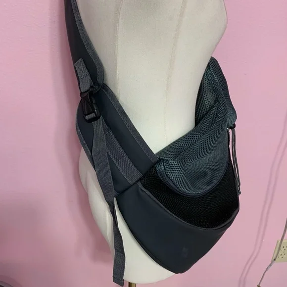 Gray Pet Sling Small Dog Carrier - Picture 3 of 9